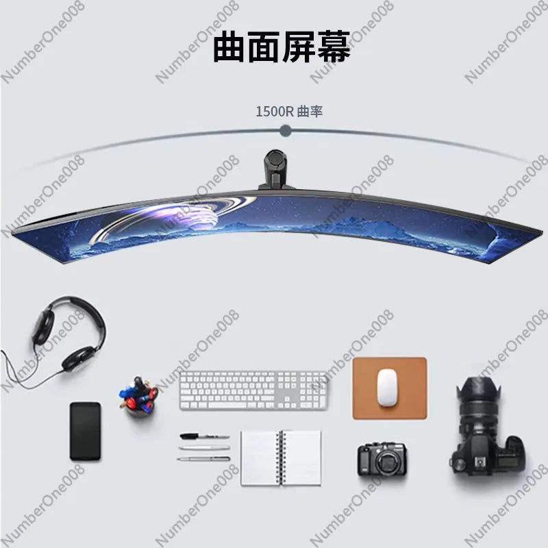 49 Inch Curved 3840*1080 4k Gaming Monitor with 165Hz Refresh 5k 5120*1440 RGB Ambient Lighting Lifting Base Gaming Monitor