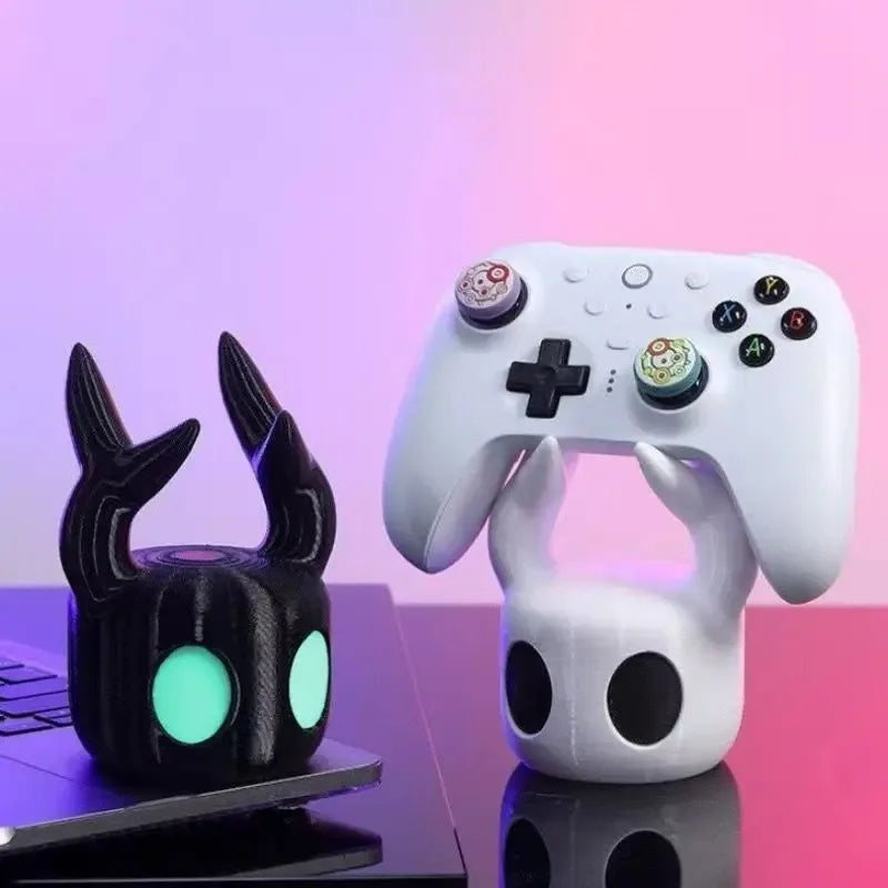 Hollow Knight 3D Printed Gaming Headset Stand & Controller Holder for PS5/Xbox/Switch, Multi-Function Gamepad Desk Display Rack