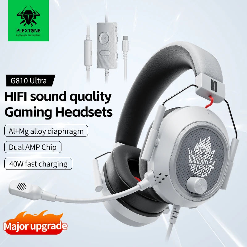 PLEXTONE G810 Hot Sale Computer Gamer Headphone With Microphone Wired Astro Gaming Headset Support for Mobile Phone and PC PAD