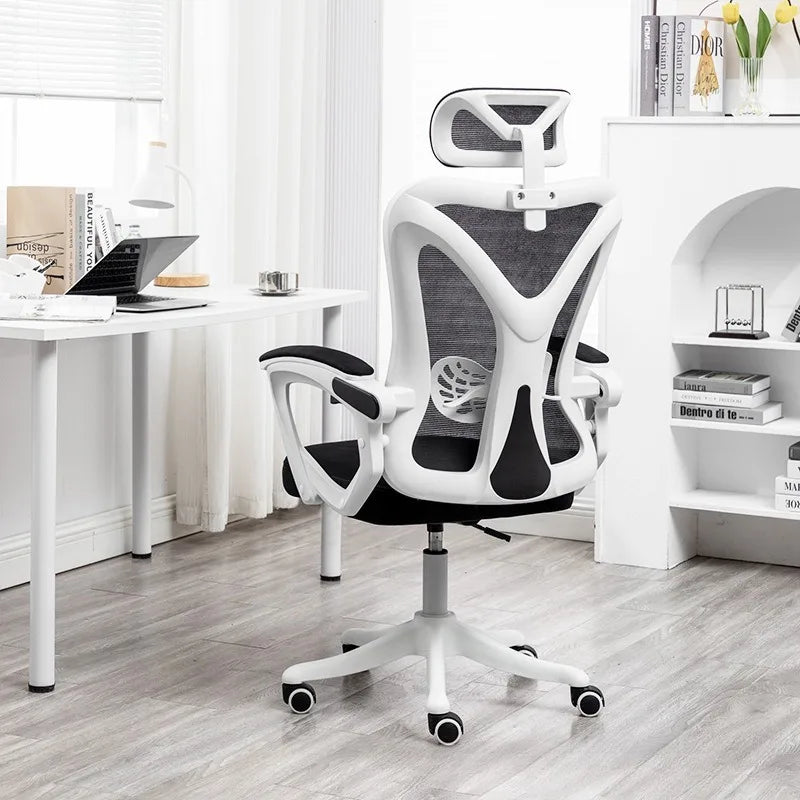Ergonomic Computer Desk Chair for Home Long Hours Comfort Gaming Office Mesh Swivel Chair Dormitory Lounge Comfy Gaming Chair