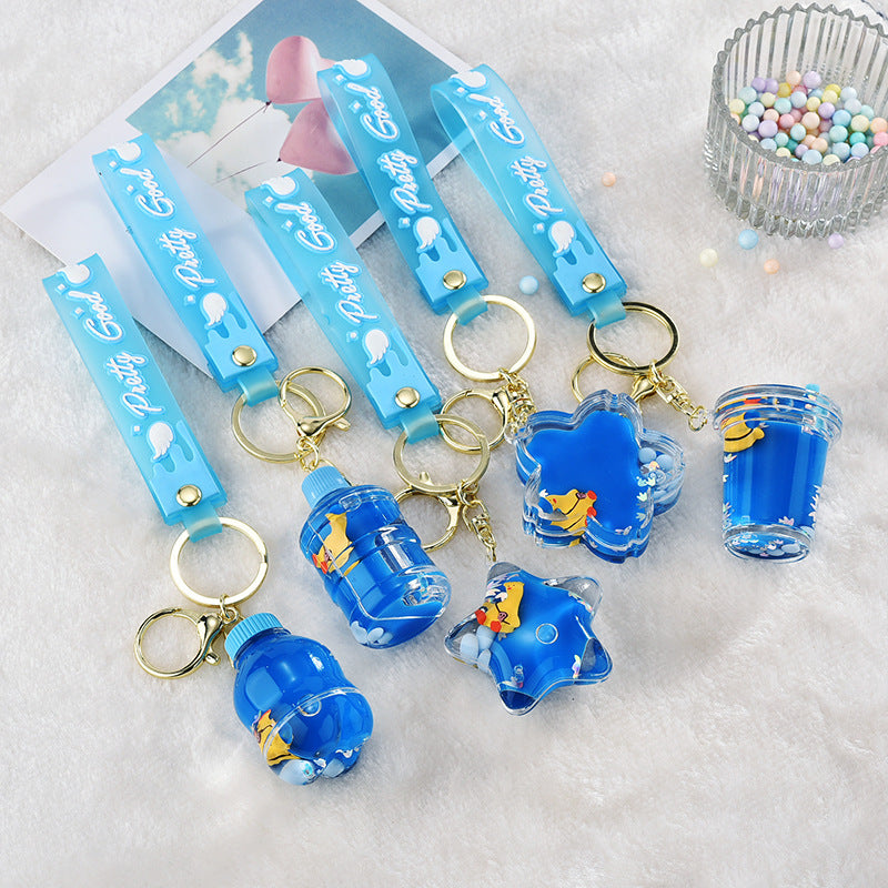 Creative Quirky Duck Keychain Acrylic Pendant