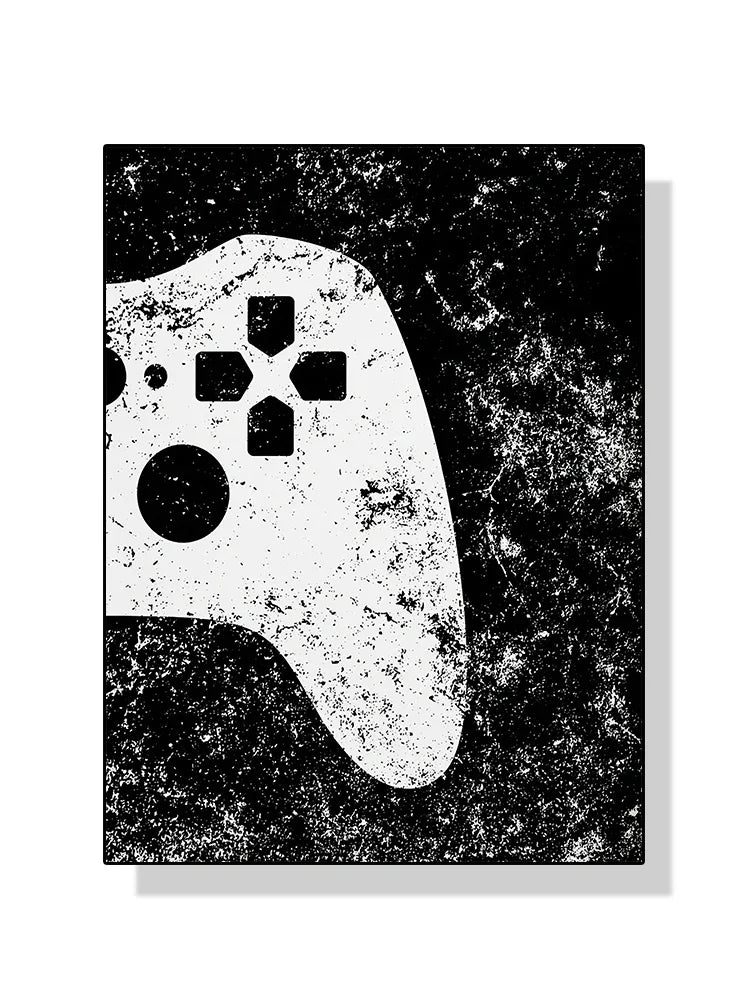 Modern Video Game Controllers Poster Handheld Game Console Gamepad Canvas Painting Wall Art Print Picture Gamer Room Home Dec