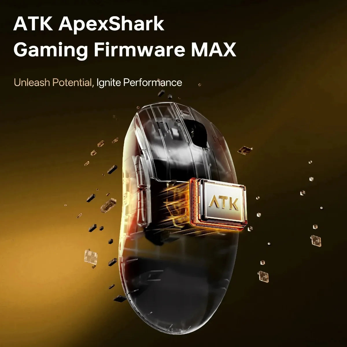 ATK Gaming Mouse DragonFly A9 Ultimate Air Wireless Mouse PAW3950 Ultra 42000DPI 750IPS 8KHz Ergonomic for Windows MacOs