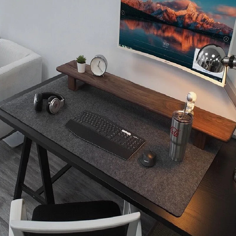 80cm X 40cm Dark gray Large Gaming Mouse Pad Computer Desk Mat Table Keyboard Wool Felt Laptop Desk Non-slip Deskpad Mousepad