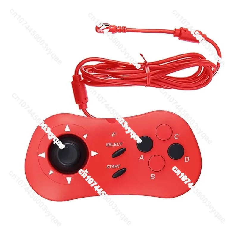 for CD 15-pin with custom clicky thumbstick Modified By NK mini-PAD Arcade Game Acessory Neo Geo snk Controller Pad AES MVS
