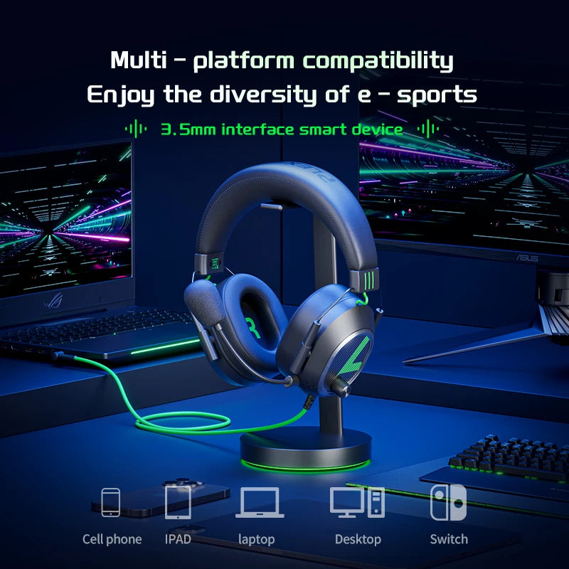 PLEXTONE G810 Hot Sale Computer Gamer Headphone With Microphone Wired Astro Gaming Headset Support for Mobile Phone and PC PAD