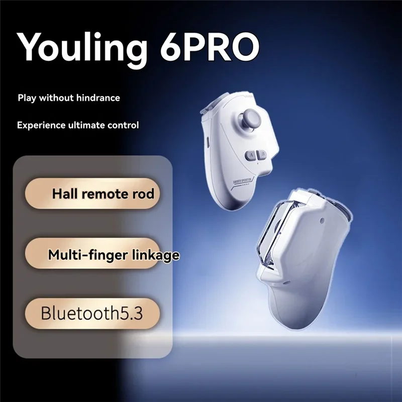 FFYY-Automatic For Android Compatible 6Pro Bluetooth 5.3 Gamepad Gaming Controller With Hall Effect Joystick Multi-Touch Control