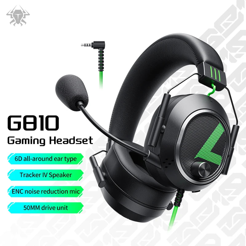 PLEXTONE G810 Hot Sale Computer Gamer Headphone With Microphone Wired Astro Gaming Headset Support for Mobile Phone and PC PAD