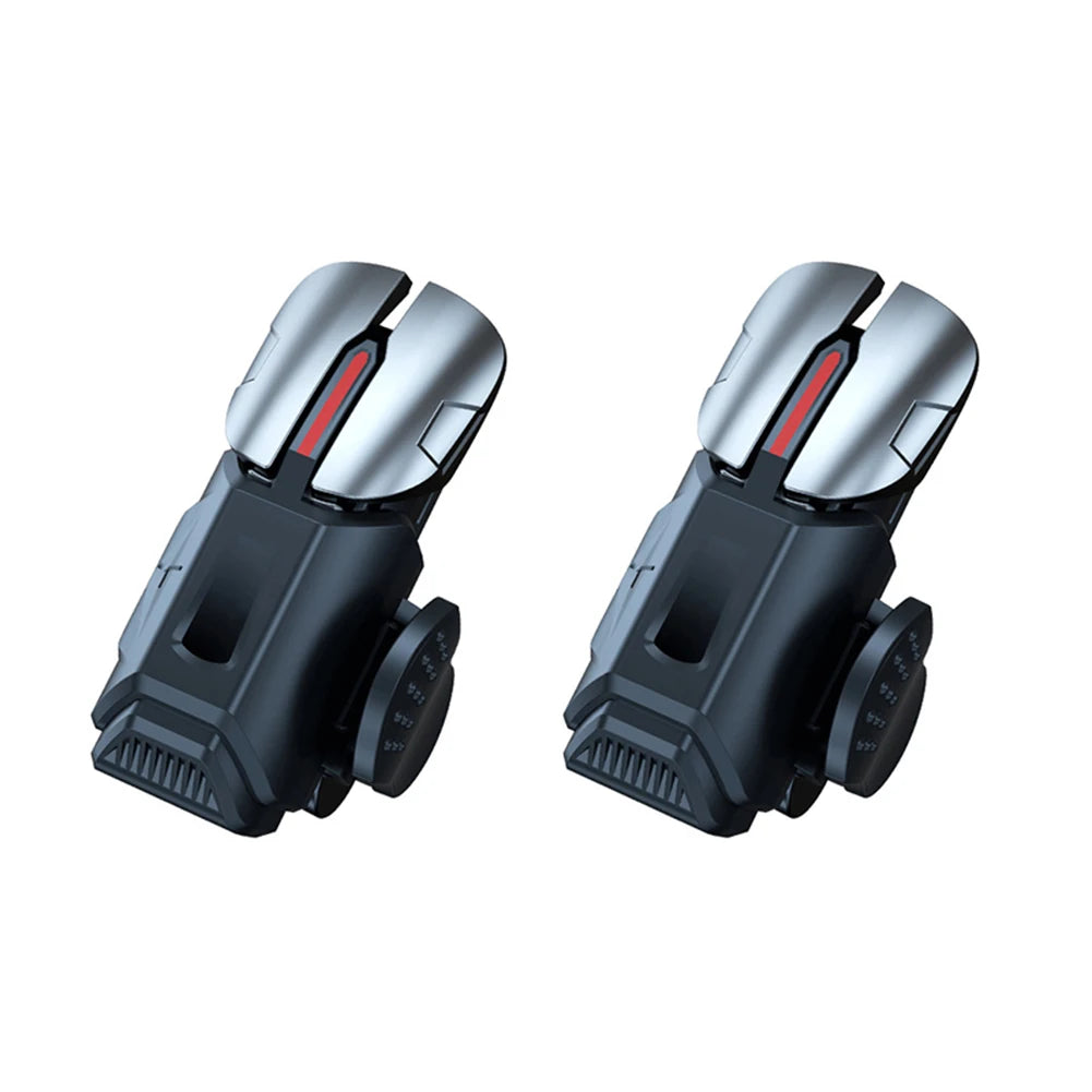 2pcs 6 Finger Gaming Trigger for PUBG Game Mobile Joystick Trigger Shooter Fire Button Controller for Ios Android Mobiles Phones