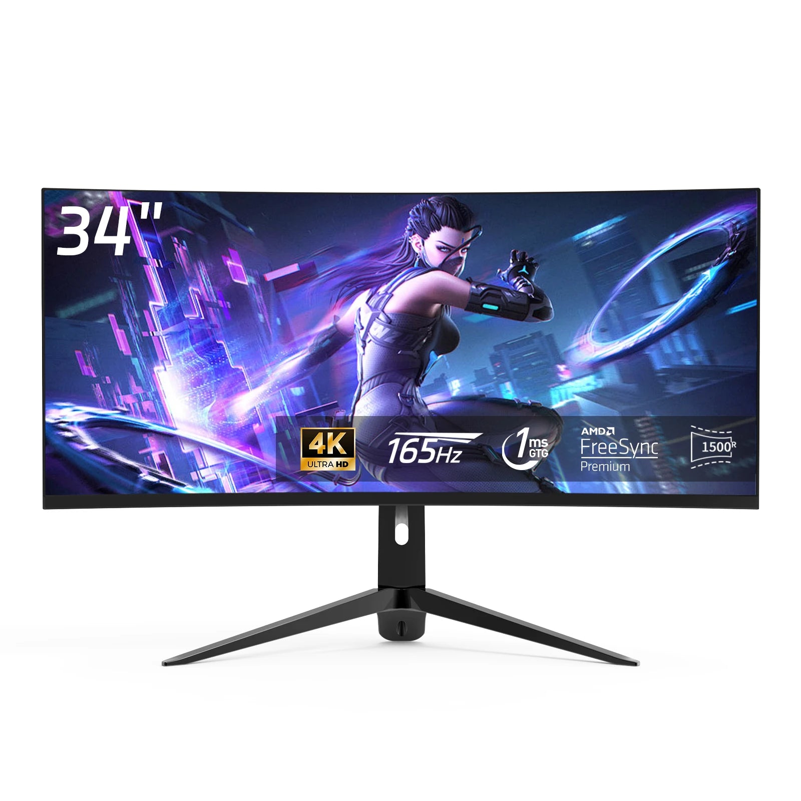 Curved Screen Monitors 24 32 34 Inch Ips Lcd Monitor 144hz 165 hz 4K  1080P 3440*1440P ultra Wide Desk Gaming Screen