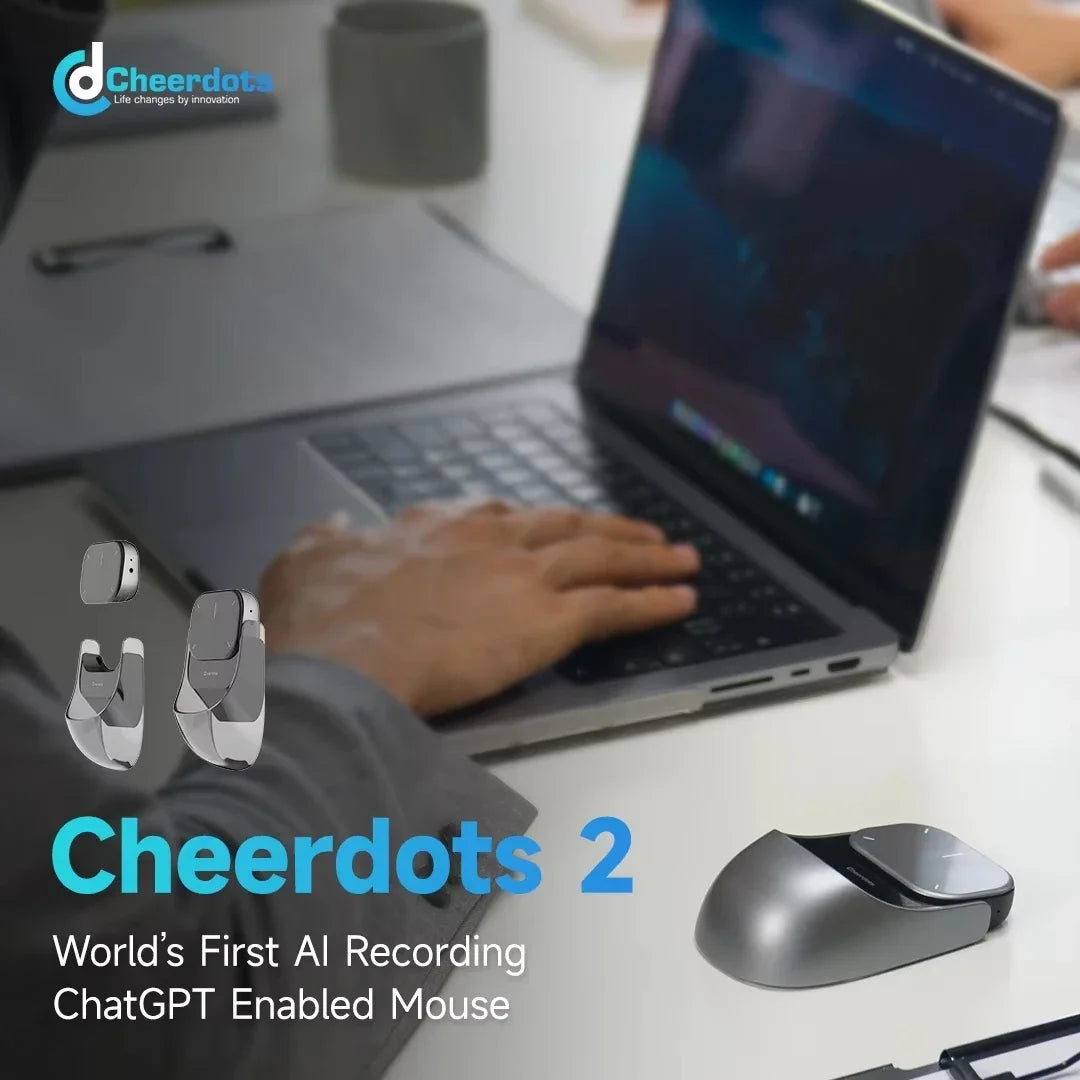 In stock New Cheerdots 2 Detachable Air Mouse Wireless Touchpad All-in-one Pocket Enabled Mouse Customized Gaming Mouse