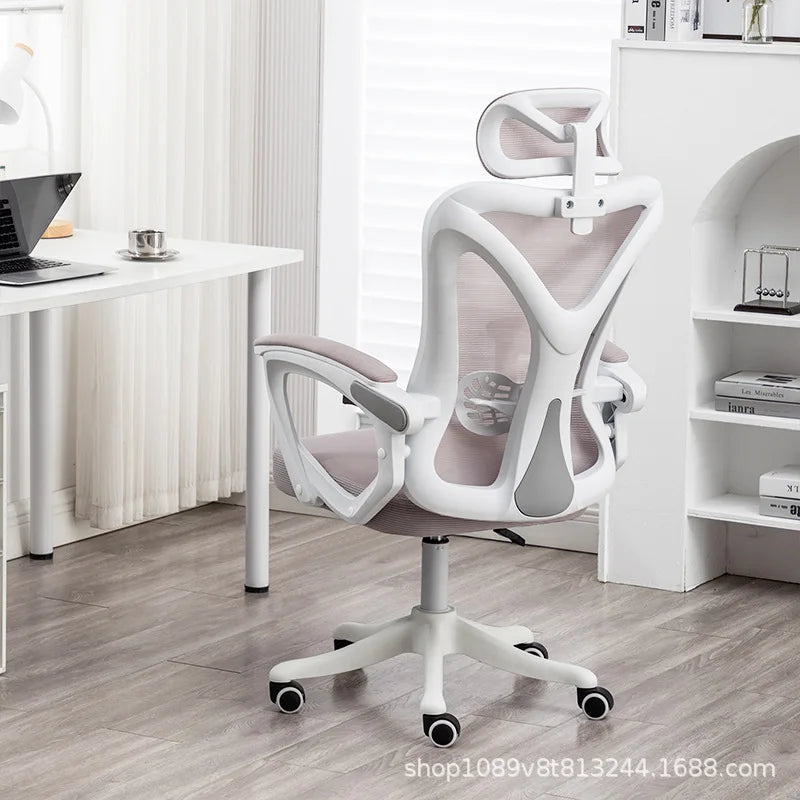 Ergonomic Computer Desk Chair for Home Long Hours Comfort Gaming Office Mesh Swivel Chair Dormitory Lounge Comfy Gaming Chair
