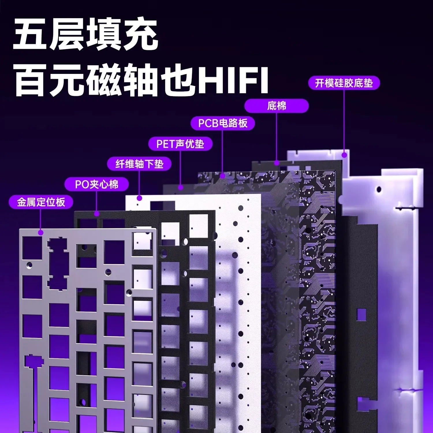 AULA HERO 68HE Magnetic Switch Gaming Keyboard E-sports Custom RGB Mechanical Wired 65% Keyboard