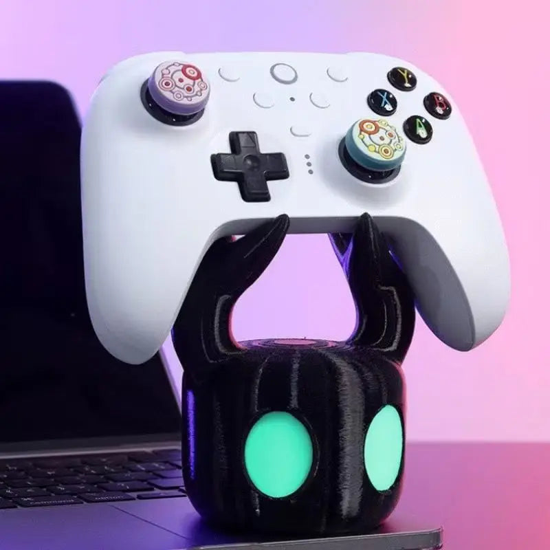 Hollow Knight 3D Printed Gaming Headset Stand & Controller Holder for PS5/Xbox/Switch, Multi-Function Gamepad Desk Display Rack