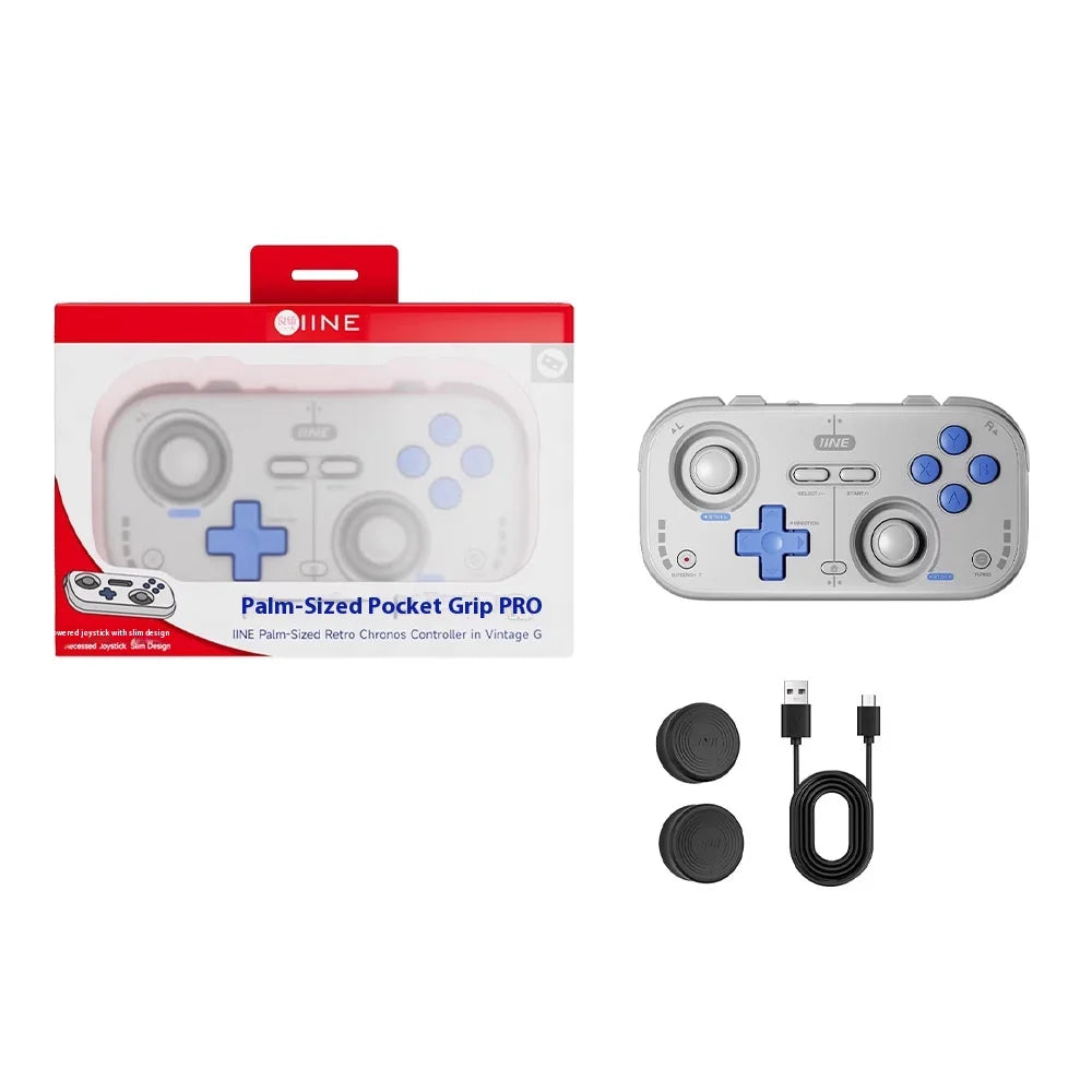IINE Pocket Mini Controller Palm-Sized Gamepads 1000hz Hall Joystick Short Video Remote Control Suitable for NS2 Android