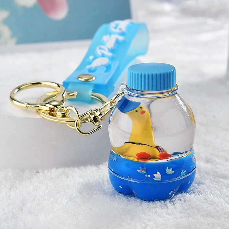Creative Quirky Duck Keychain Acrylic Pendant