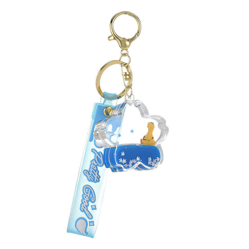 Creative Quirky Duck Keychain Acrylic Pendant