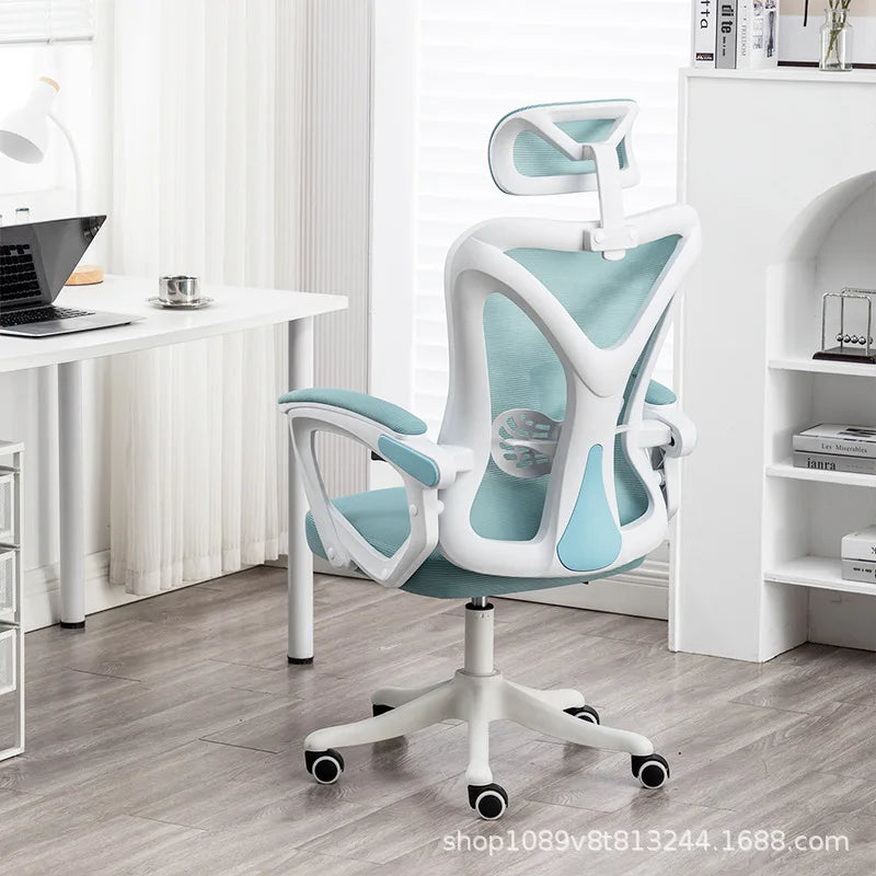 Ergonomic Computer Desk Chair for Home Long Hours Comfort Gaming Office Mesh Swivel Chair Dormitory Lounge Comfy Gaming Chair