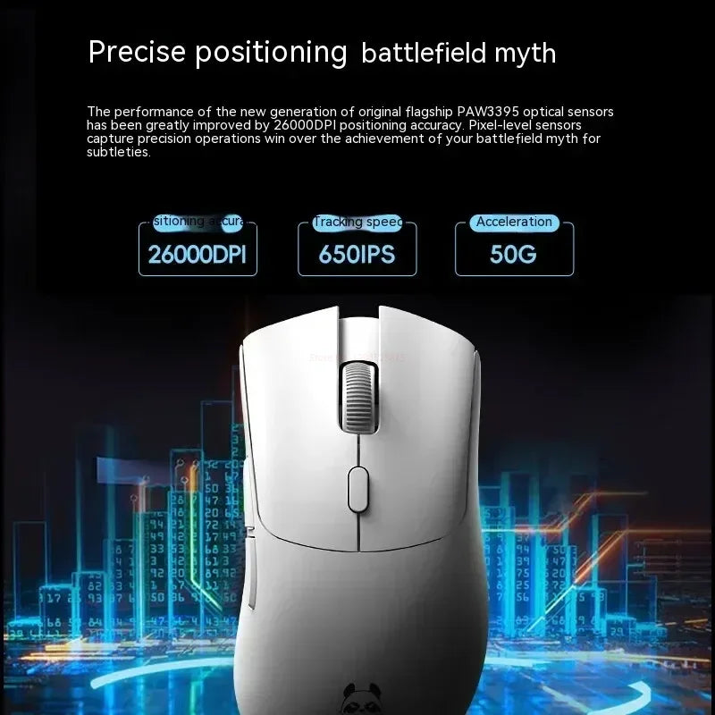 Metaphyuni panda P1 Wireless Mouse Paw3395L ow Latency Lightweight E-Sports Gaming Mouse Ergonomics Pc Gamer Gift