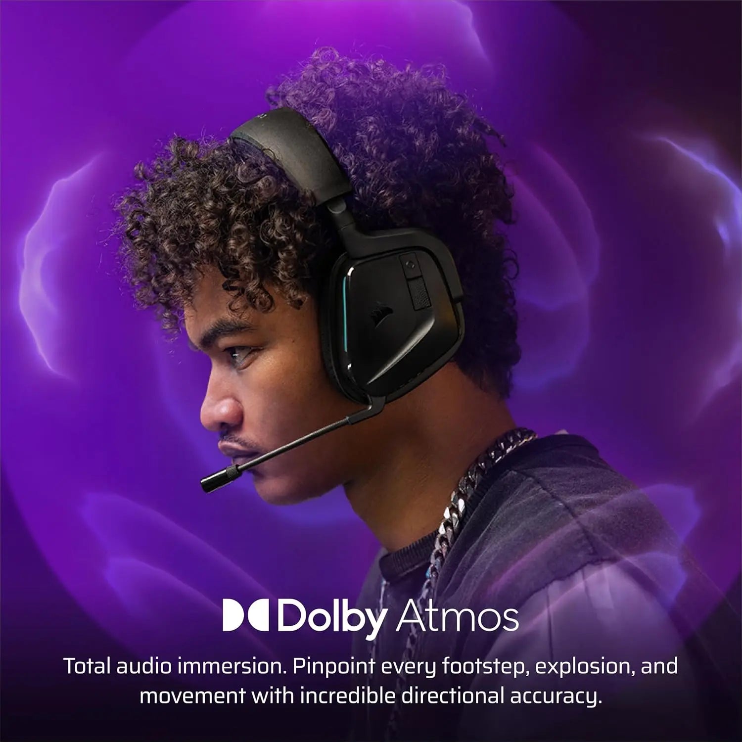 Wireless Gaming Headset: 70H Battery, Dolby Atmos, Dual Wireless for PC/PS5/PS4/Switch/Mobile