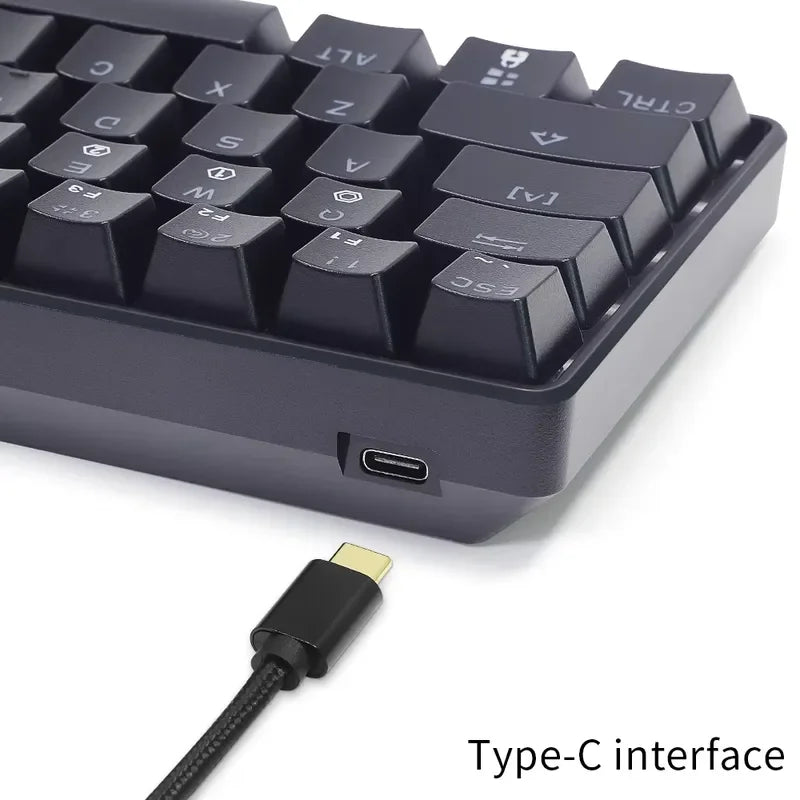 Dropshipping Skyloong Gk61 Sk61 Rgb 60% Mini Keyboard Gateron Optical Switch Gaming Mechanical Keyboard