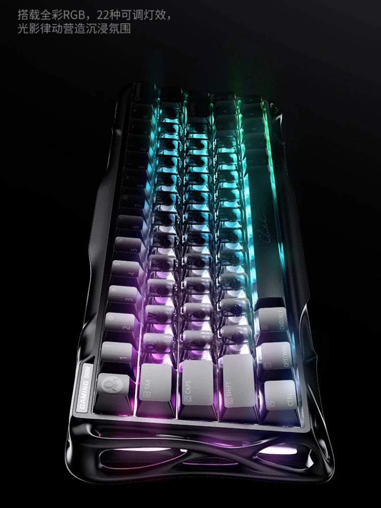 V60 Pro Magnetic Switch Keyboard Gaming Esports CNC 0.005mm 8000Hz Like Gasket 0.125ms Aluminum Gaming RGB Electroplated